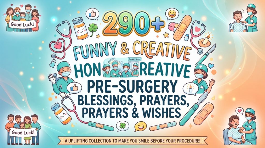 290+ Funny & Creative Pre-Surgery Blessings, Prayers & Wishes