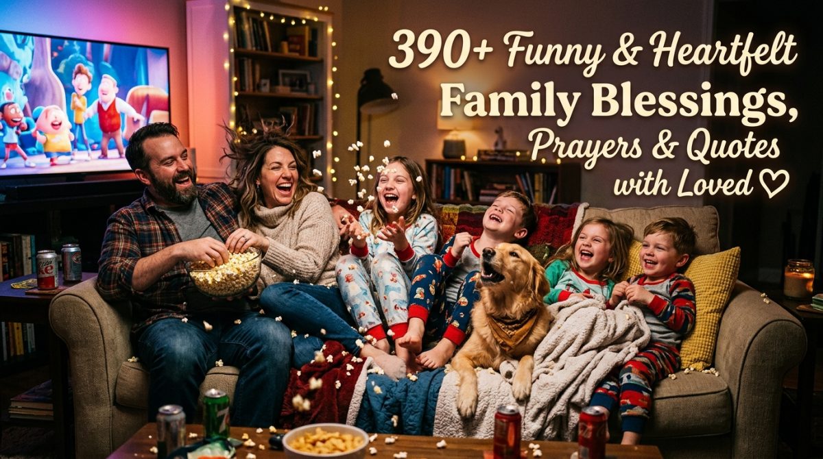 390+ Funny & Heartfelt Family Blessings, Prayers & Quotes with Loved.