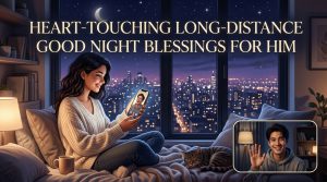 Heart-Touching Long-Distance Good Night Blessings for Him.