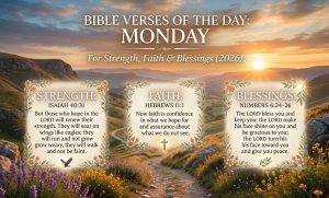 Best Bible Verses of the Day: Monday for Strength, Faith & Blessings (2026) 