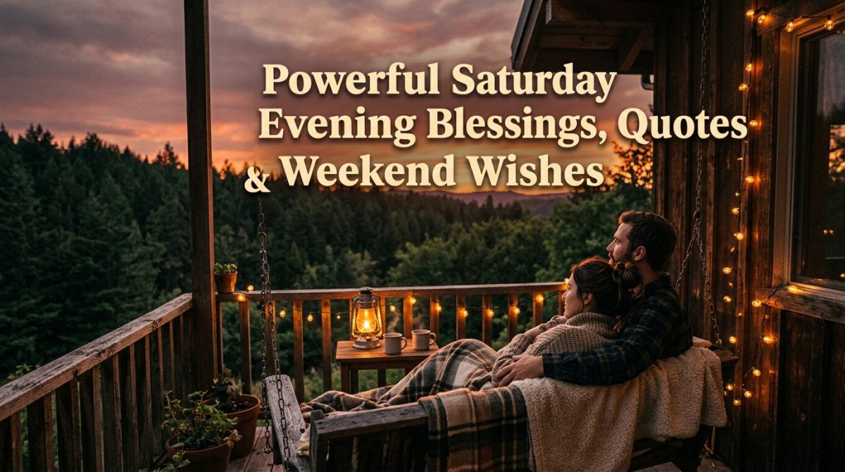 Saturday Evening Blessings
