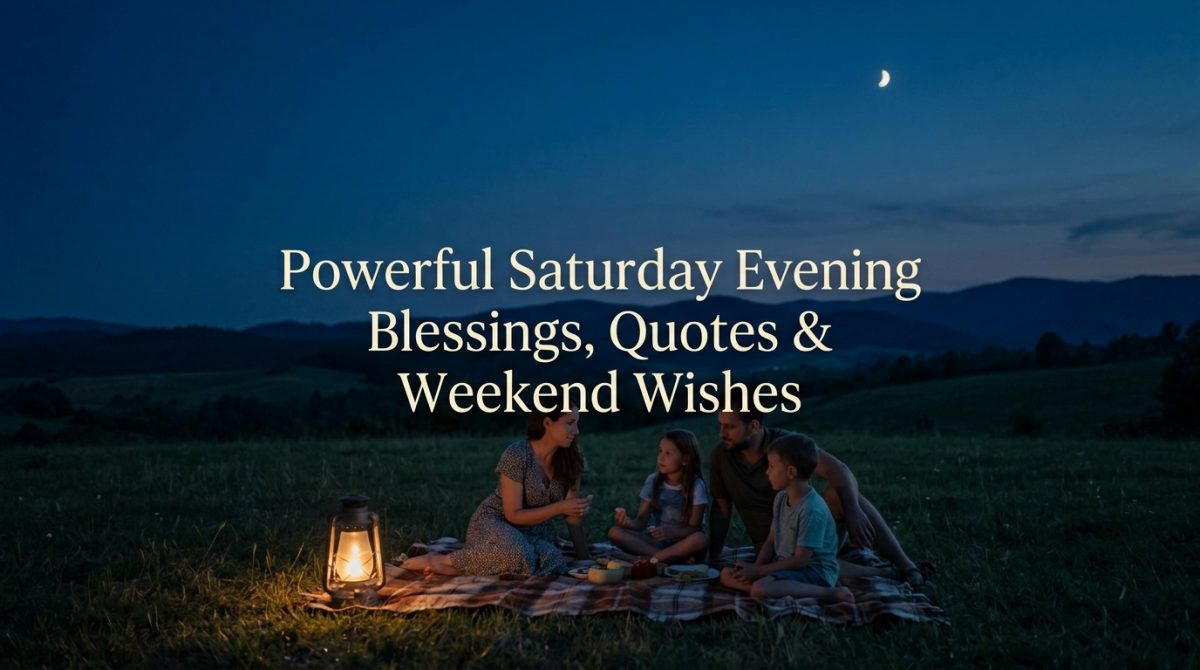 Saturday Evening Blessings
