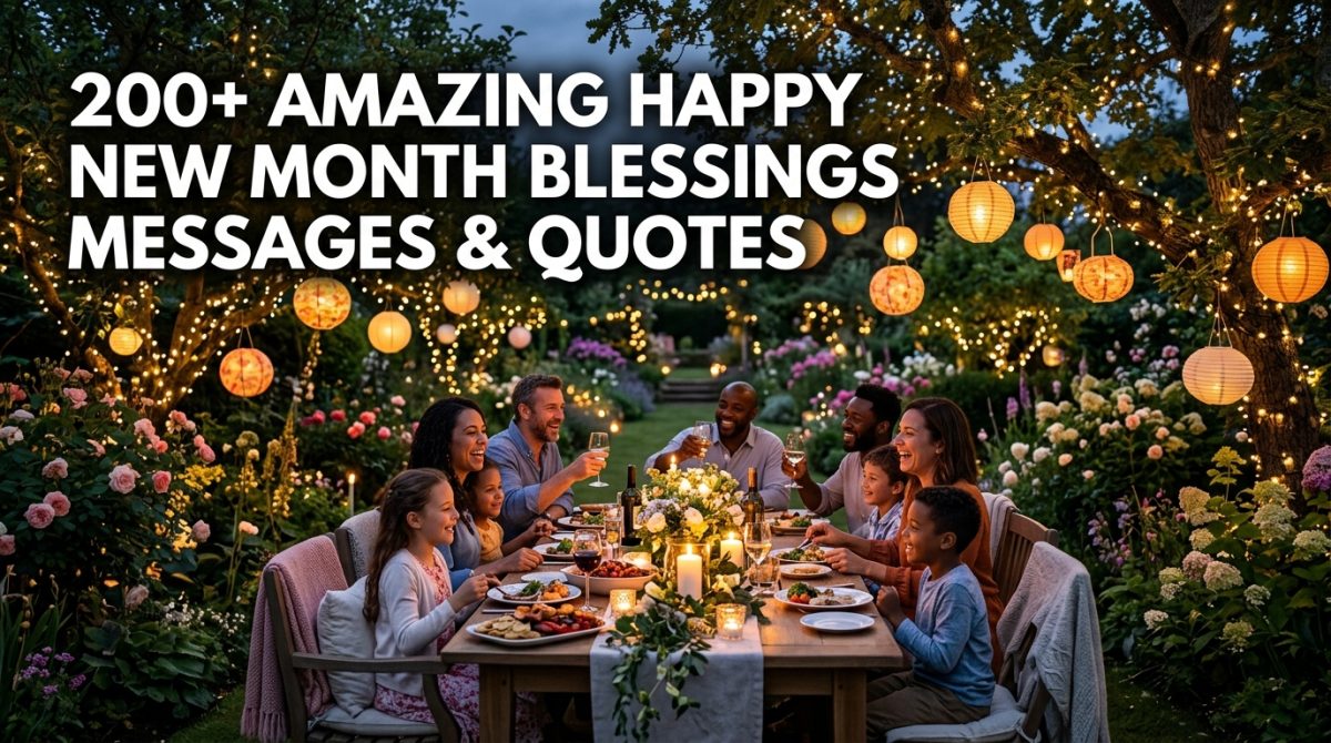 Happy New Month Blessings Messages