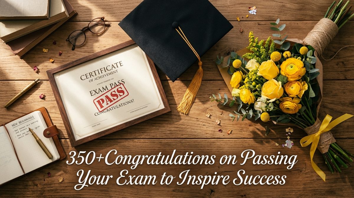Congratulations on Passing Your Exam