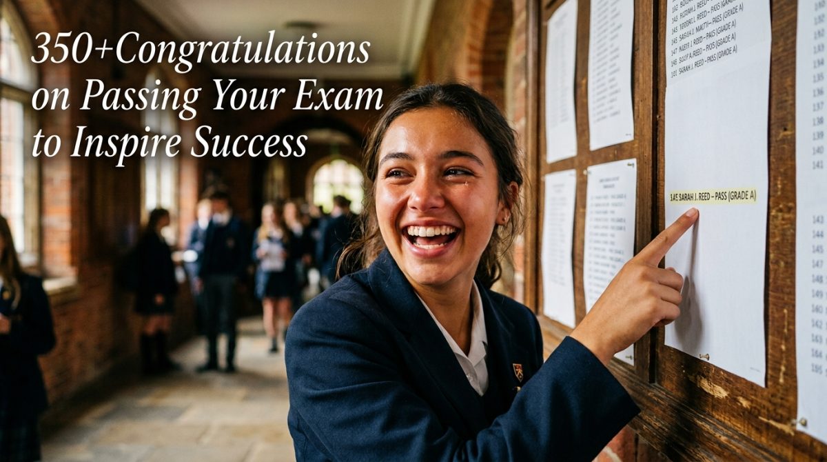 Congratulations on Passing Your Exam