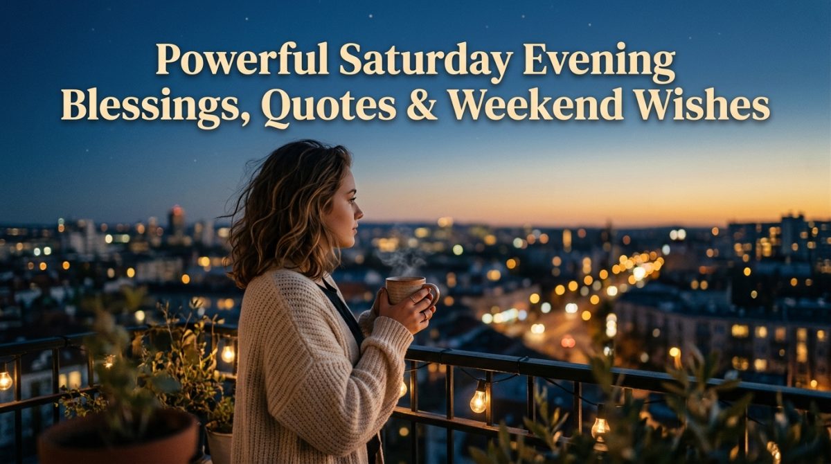 Saturday Evening Blessings