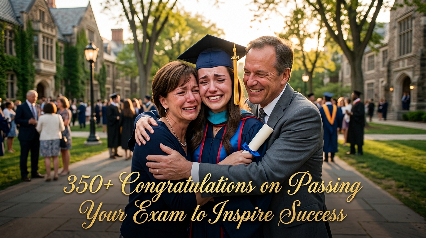350+ Congratulations on Passing Your Exam to Inspire Success