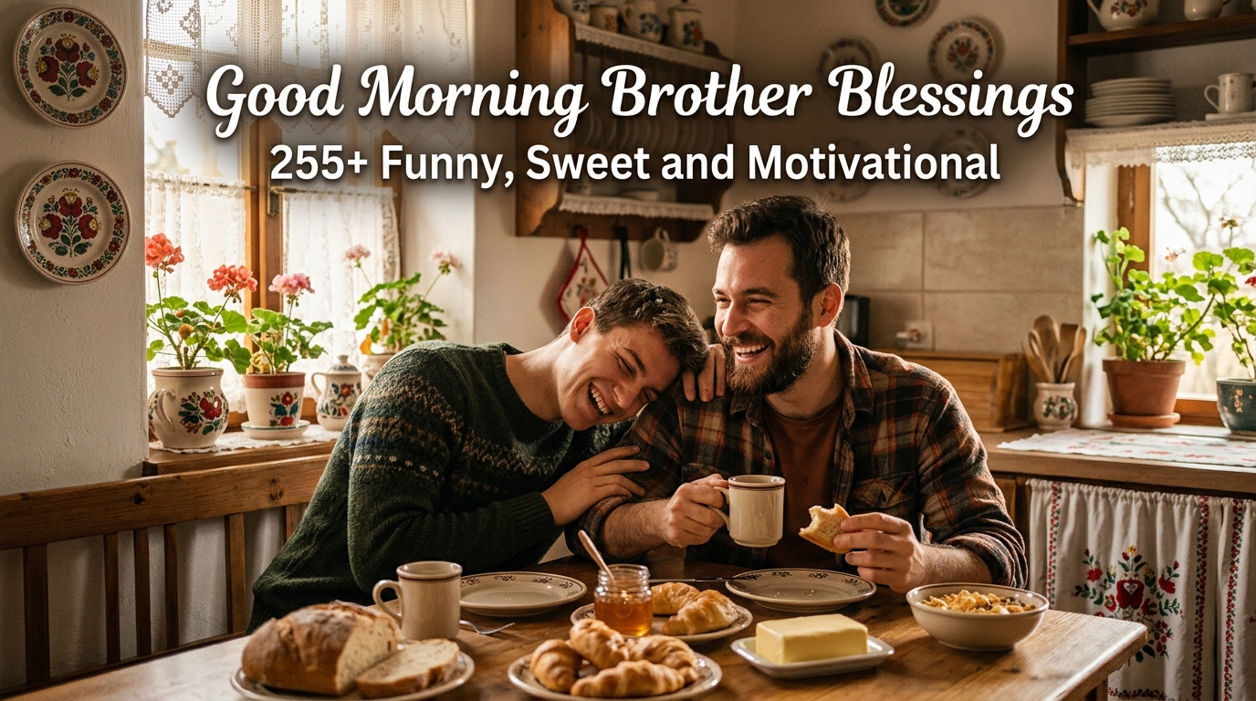 Good Morning Brother Blessings 255+ Funny, Sweet & Motivational