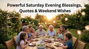 Powerful Saturday Evening Blessings, Quotes & Weekend Wishes