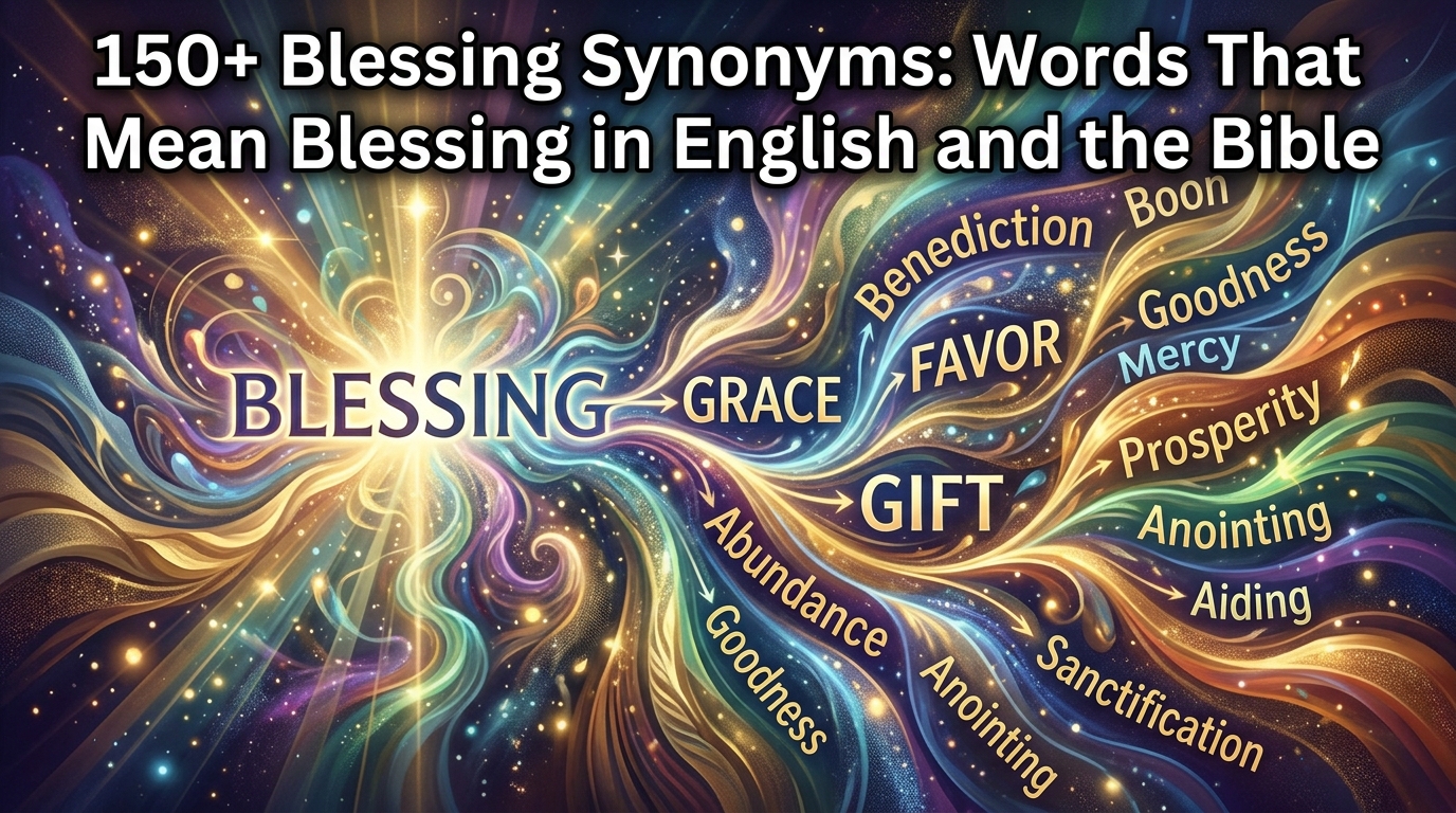 150+Blessing Synonyms: Words That Mean Blessing in English & the Bible
