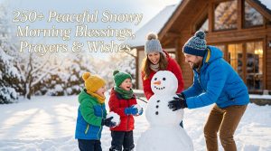 250+ Peaceful Snowy Morning Blessings, Prayers & Wishes
