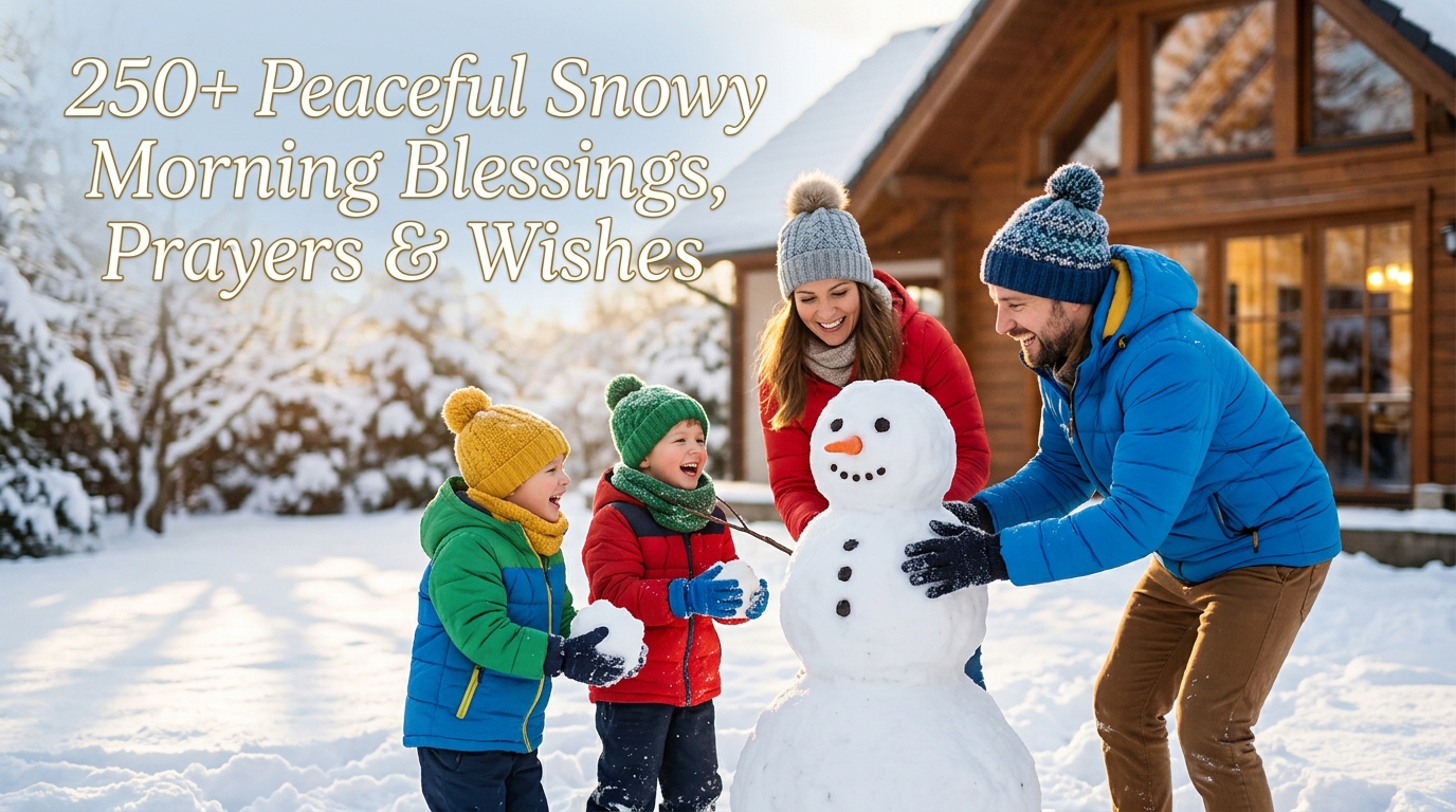 250+ Peaceful Snowy Morning Blessings, Prayers & Wishes