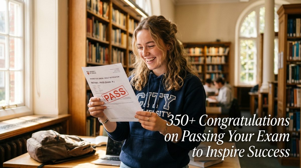 Congratulations on Passing Your Exam