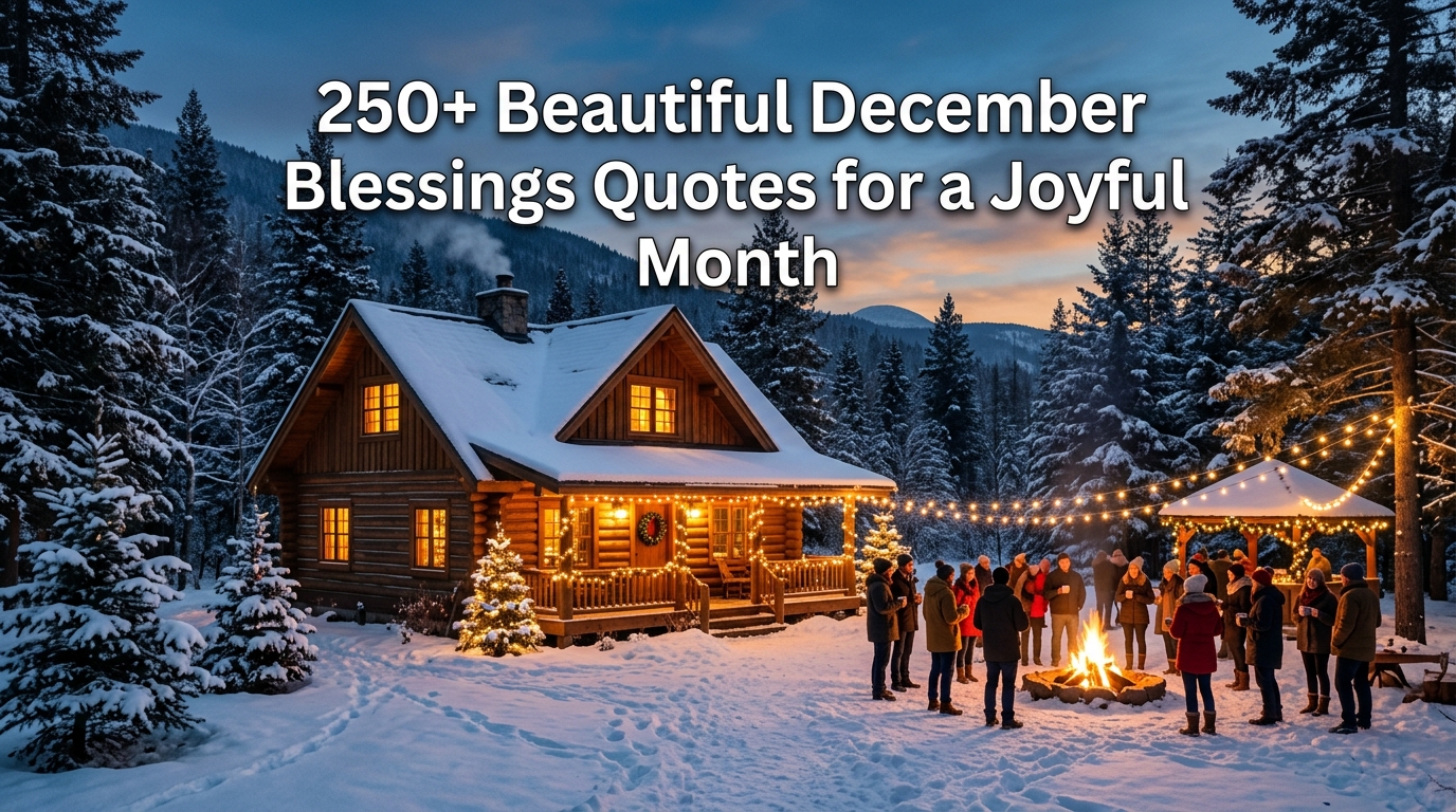 250+ Beautiful December Blessings Quotes for a Joyful Month