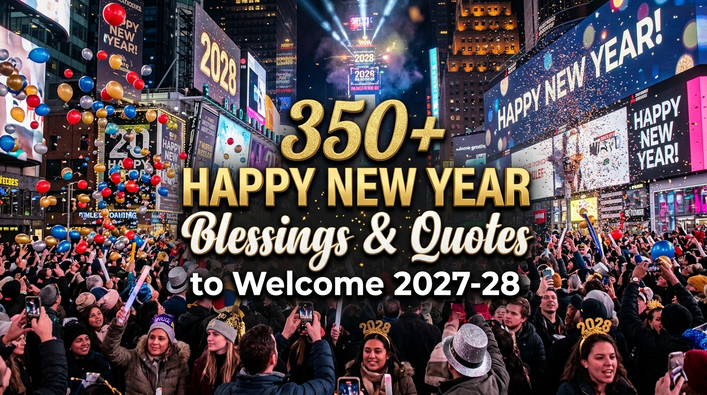 350+ Happy New Year Blessings & Quotes to Welcome 2027-28