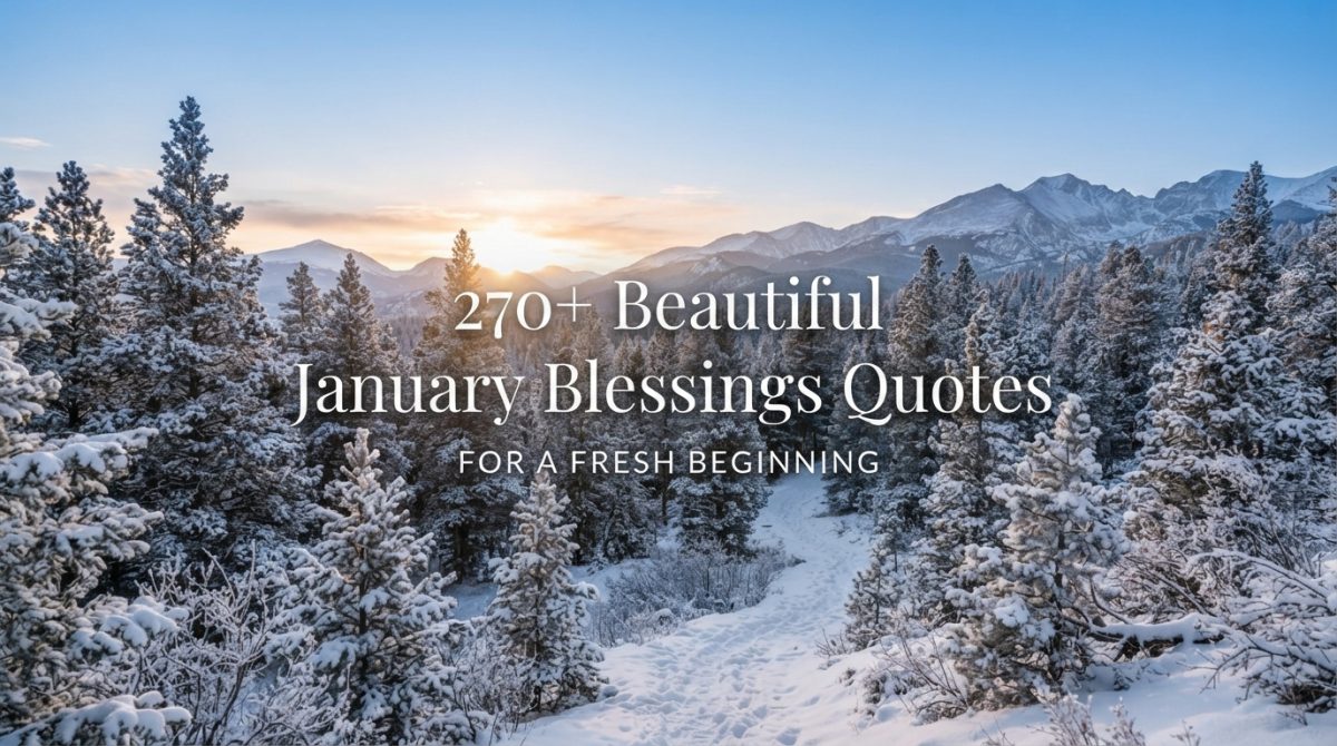 January Blessings Quotes