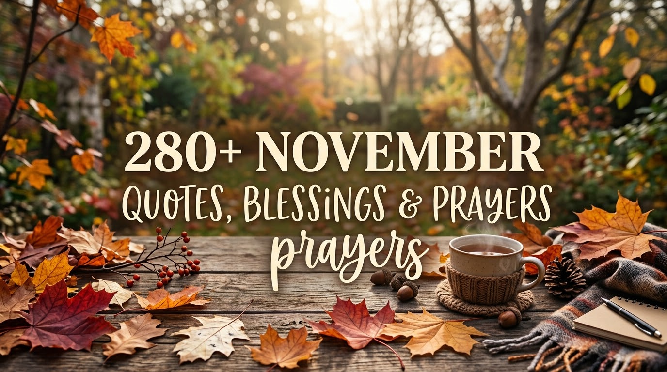 November Quotes, Blessings & Prayers