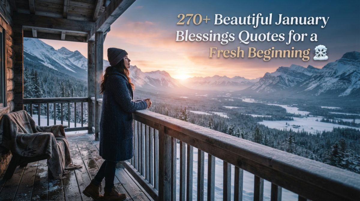 January Blessings Quotes
